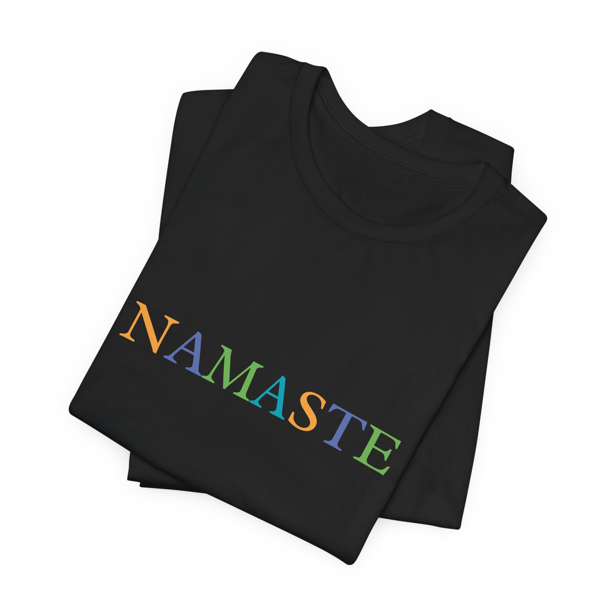 เสื้อยืดคอกลม NAMASTE สำหรับผู้ชายและผู้หญิง Tramunquiero