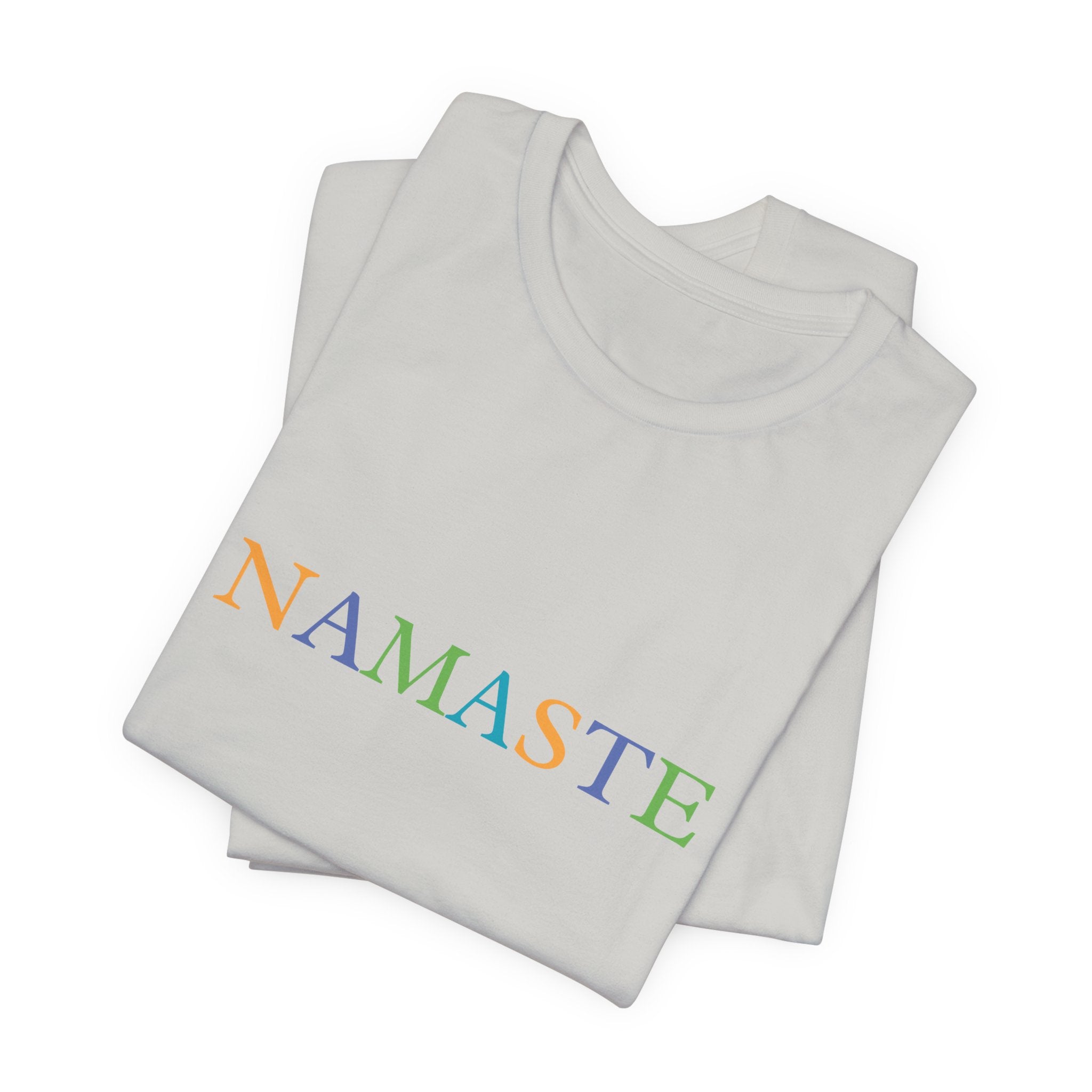 เสื้อยืดคอกลม NAMASTE สำหรับผู้ชายและผู้หญิง Tramunquiero