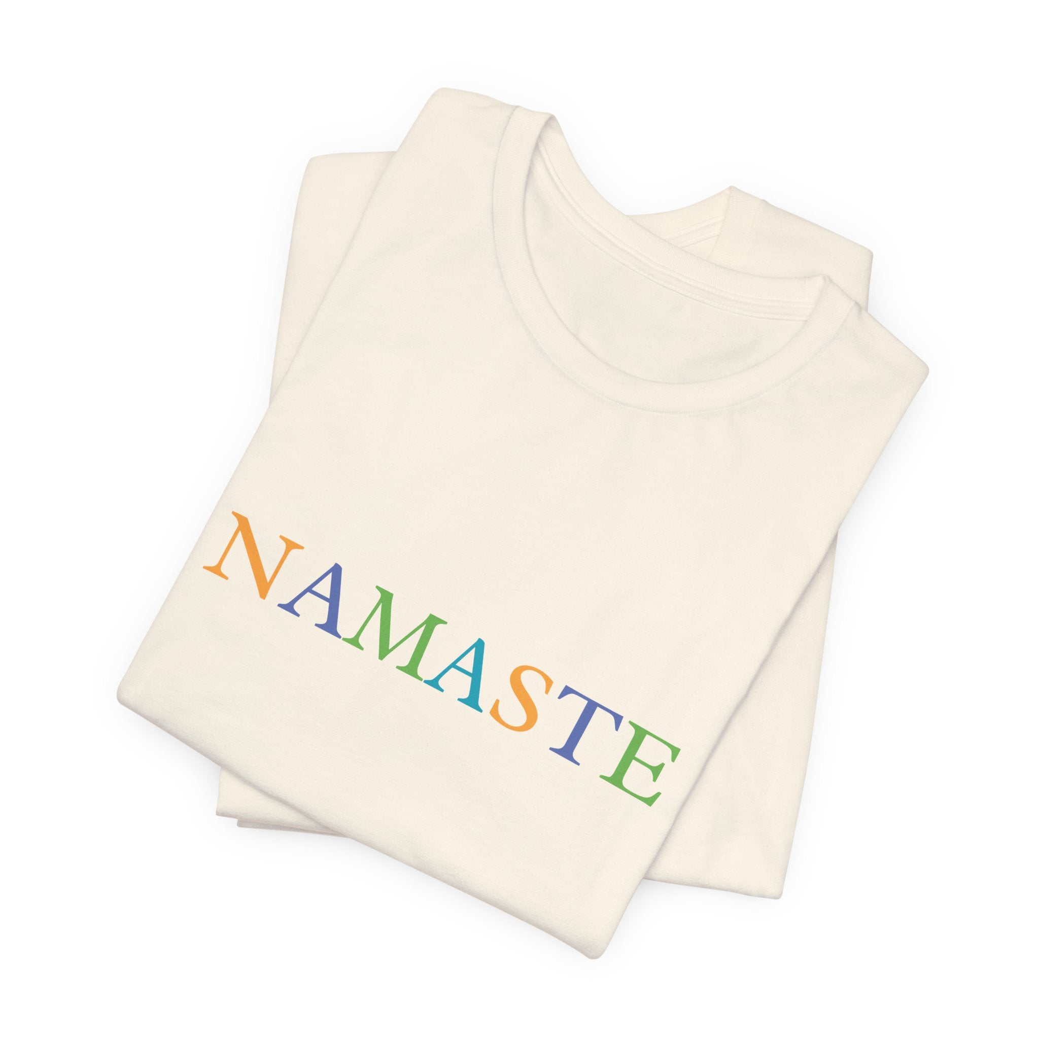 เสื้อยืดคอกลม NAMASTE สำหรับผู้ชายและผู้หญิง Tramunquiero